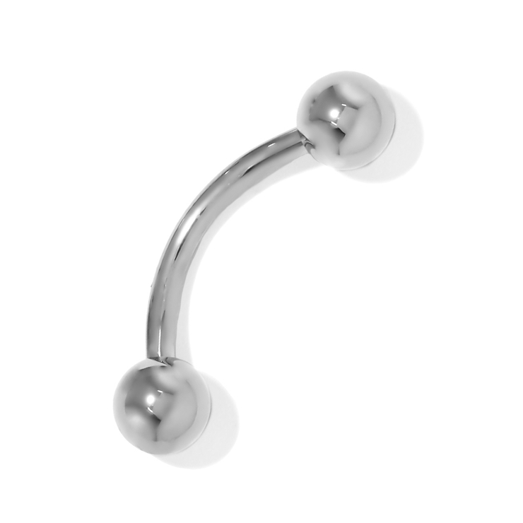 10mm×4mm | へそピアスボディピアス 定番 ヘソピアスへそピバナナバーベル | ボディピアス専門店凛RIN