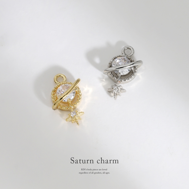 軟骨ピアス 土星星スタージュエルチャームアレンジ ボディピアス | ボディピアス専門店凛RIN | 詳細画像2 