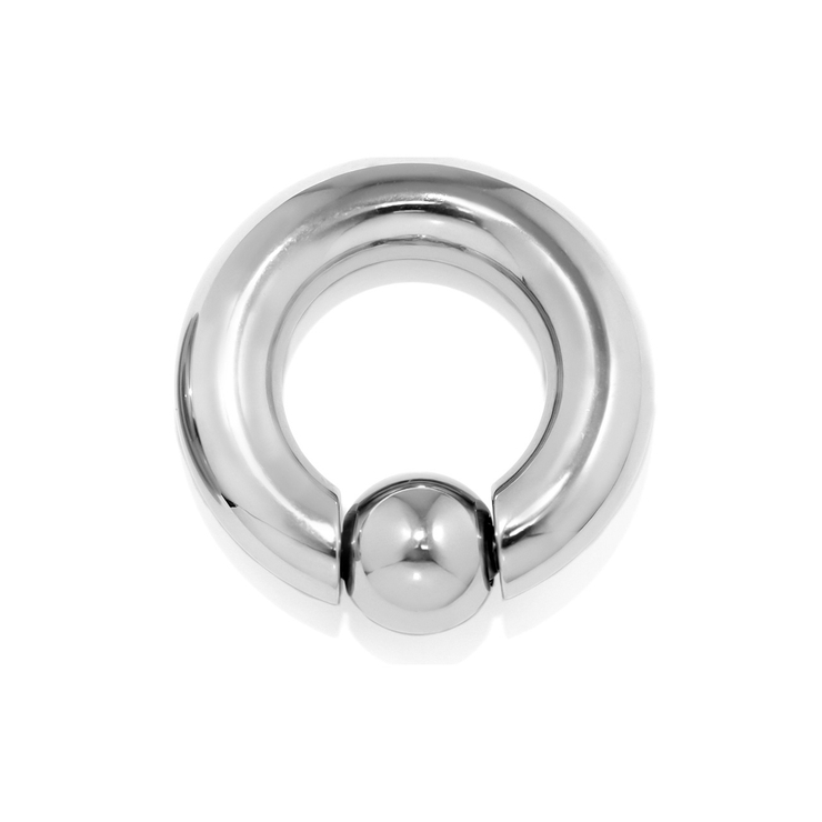 19mmx12mm | 軟骨ピアス 0Gラージゲージビーズリングサージカルステンレスシルバー ボディピア… | ボディピアス専門店凛RIN