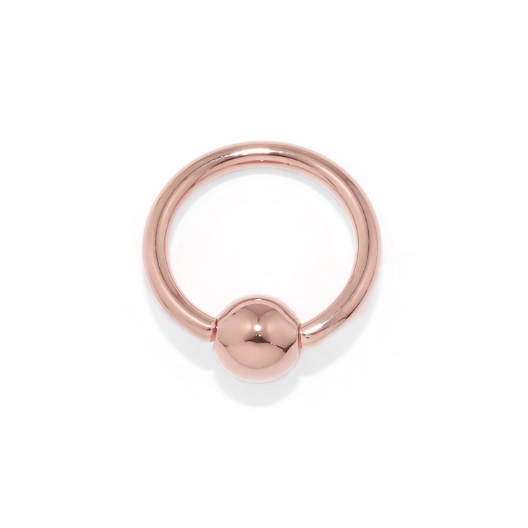 ピンクゴールド | 軟骨ピアス 24金ピンクゴールドK24K18PGコーティングリングボール ボディ… | ボディピアス専門店凛RIN