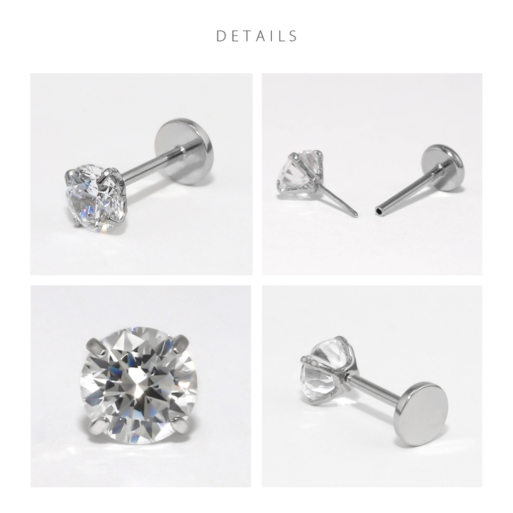 ピアス金属アレルギーサージカルステンレス つっけぱなしさしこみ式 レディース | ボディピアス専門店凛RIN | 詳細画像15 