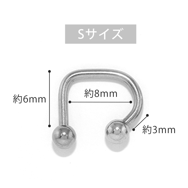 軟骨ピアス シルバー金属アレルギー対応 リップ | ボディピアス専門店凛RIN | 詳細画像14 