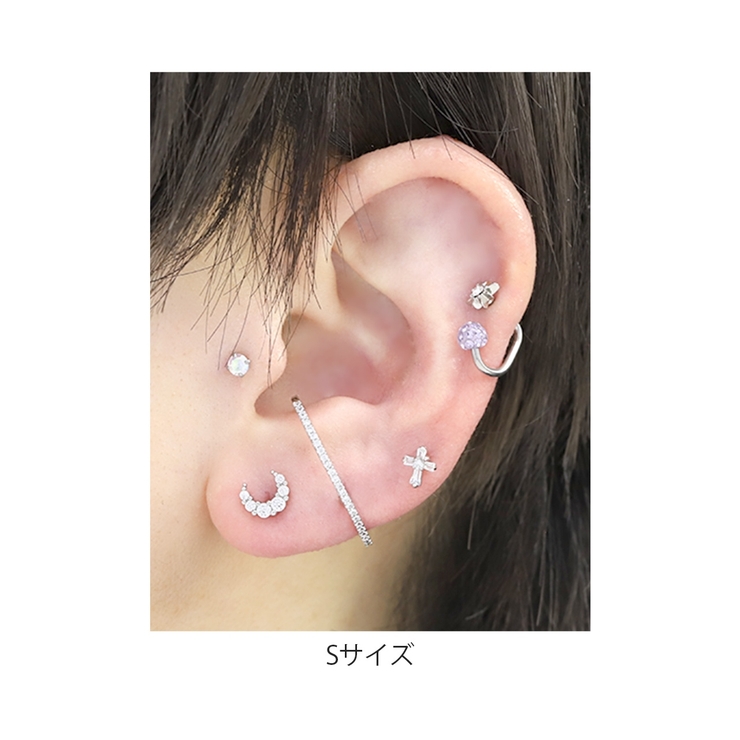 軟骨ピアス シルバー金属アレルギー対応 リップ | ボディピアス専門店凛RIN | 詳細画像9 