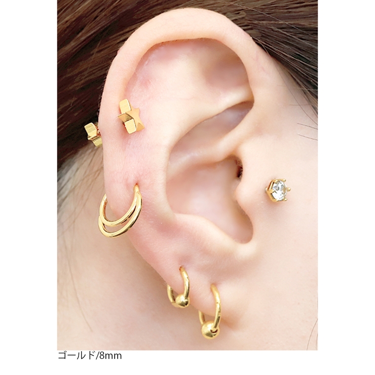 軟骨ピアス シンプル フープ | ボディピアス専門店凛RIN | 詳細画像6 