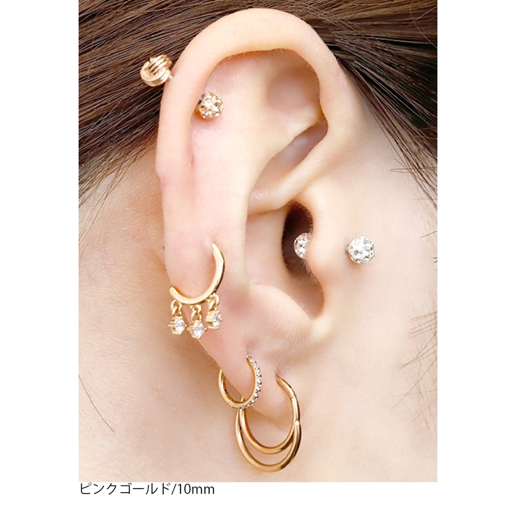 軟骨ピアス シンプル フープ | ボディピアス専門店凛RIN | 詳細画像7 