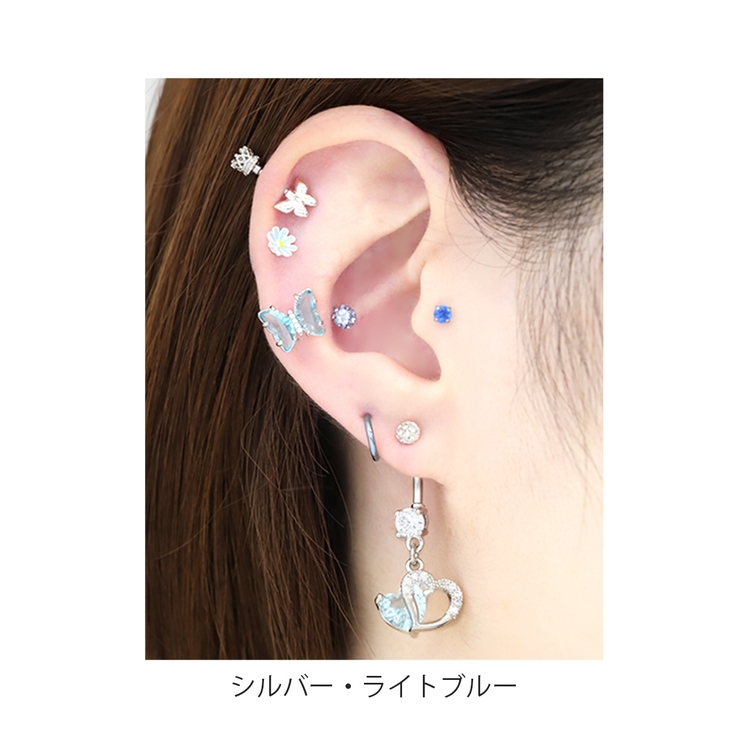 へそピアス ハートブルージュエル 14G | ボディピアス専門店凛RIN | 詳細画像8 