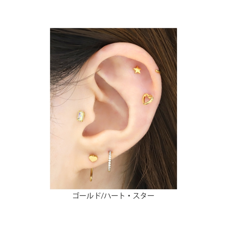 ファッションピアス両耳 さすだけピアス キャッチレス | ボディピアス専門店凛RIN | 詳細画像16 