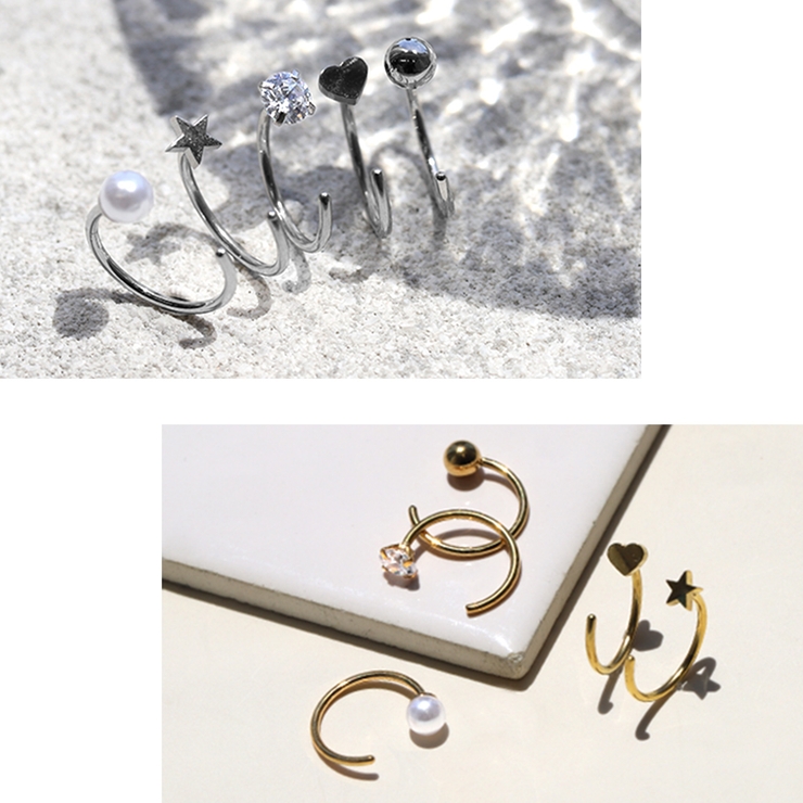 ファッションピアス両耳 さすだけピアス キャッチレス | ボディピアス専門店凛RIN | 詳細画像3 