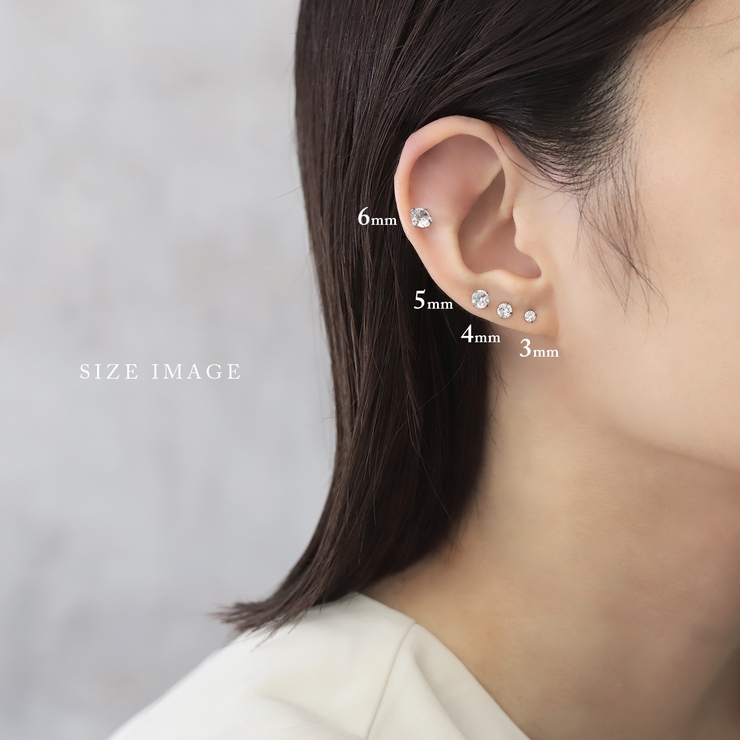 軟骨ピアス ジュエルストーンキュービックジルコニア リバーシブル上品 | ボディピアス専門店凛RIN | 詳細画像18 