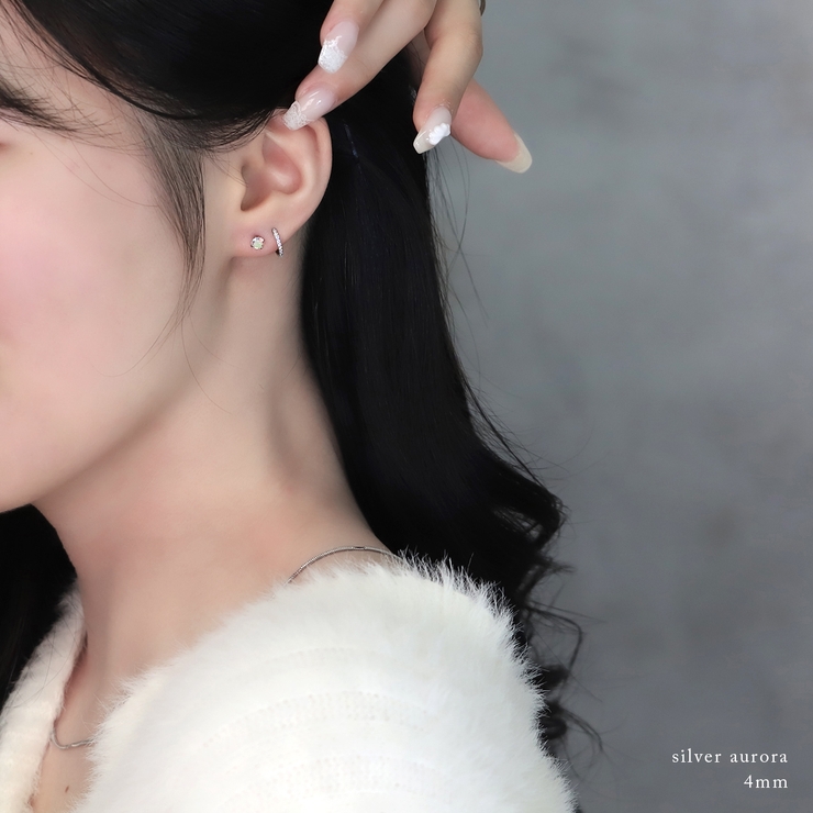 軟骨ピアス ジュエルストーンキュービックジルコニア リバーシブル上品 | ボディピアス専門店凛RIN | 詳細画像19 