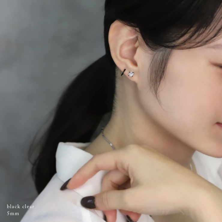 軟骨ピアス ジュエルストーンキュービックジルコニア リバーシブル上品 | ボディピアス専門店凛RIN | 詳細画像20 