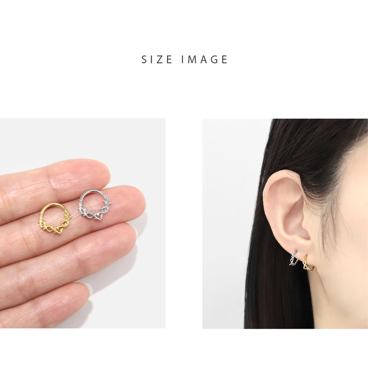 軟骨ピアス フープいばら茨とげワンタッチ金属アレルギー ボディピアス | ボディピアス専門店凛RIN | 詳細画像6 