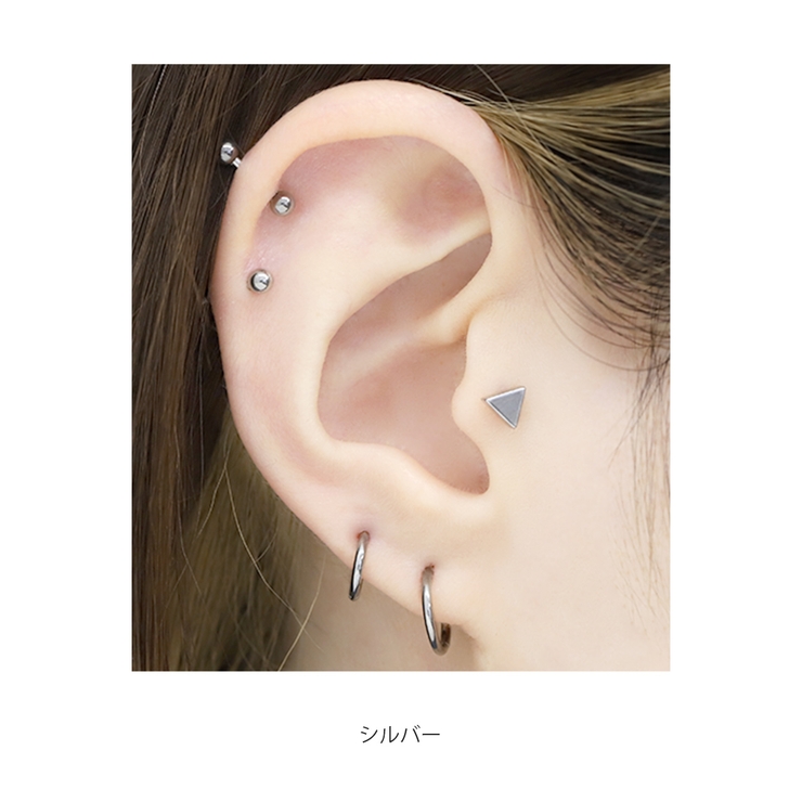 キャッチ 軟骨ピアス トライアングル | ボディピアス専門店凛RIN | 詳細画像6 