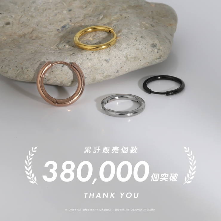 【両耳用】 フープピアス2個セットピアス金属アレルギー対応 ボディピアス | ボディピアス専門店凛RIN | 詳細画像2 