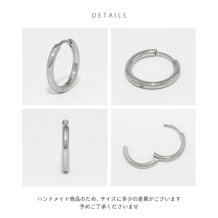 軟骨ピアス キャッチレスつけっぱなしピアスワンタッチ金属アレルギー ボディピアス | ボディピアス専門店凛RIN | 詳細画像20 