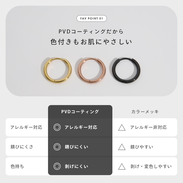軟骨ピアス キャッチレスつけっぱなしピアスワンタッチ金属アレルギー ボディピアス | ボディピアス専門店凛RIN | 詳細画像6 