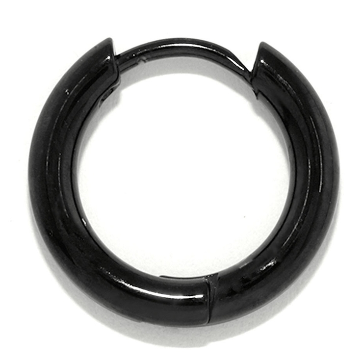 ブラック | 軟骨ピアス キャッチレスつけっぱなしピアスワンタッチ金属アレルギー ボディピアス | ボディピアス専門店凛RIN