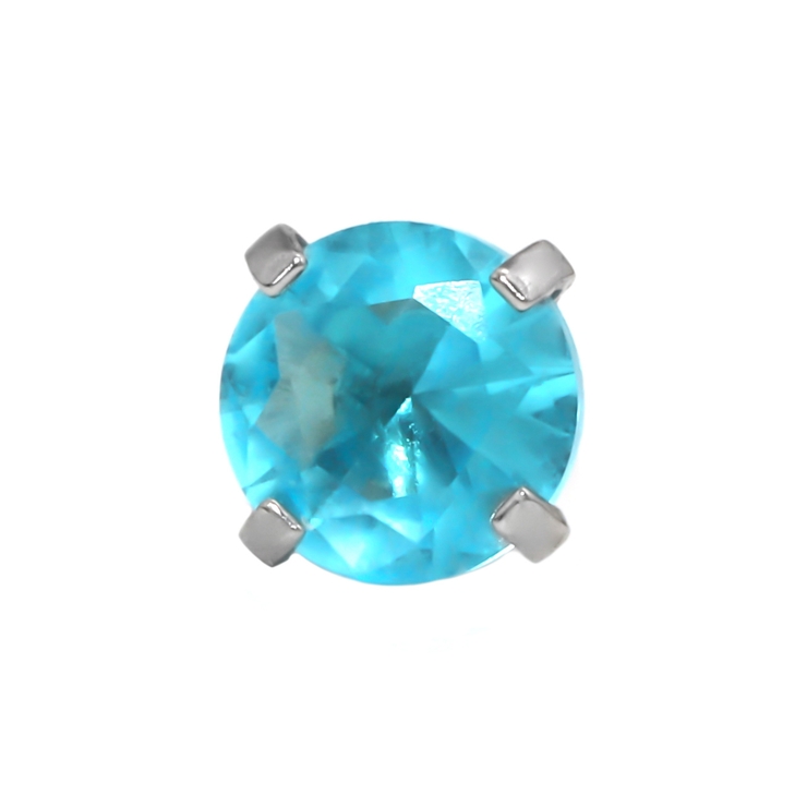 3月（アクアマリン） | 軟骨ピアス バースデーカラー立爪ジュエルストーン 誕生石キュービックジルコニア | ボディピアス専門店凛RIN