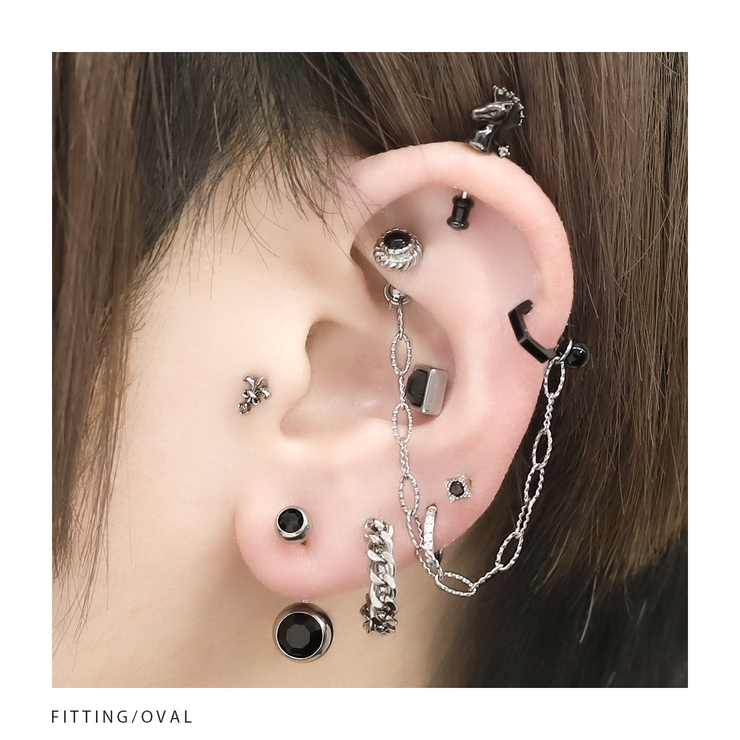 チャームカスタマイズパーツ ボックス オーバル | ボディピアス専門店凛RIN | 詳細画像6 