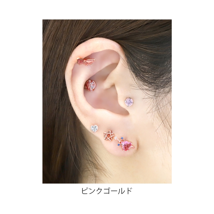 軟骨ピアス 星スターstar ストレートバーベル[品番：RINA0001634