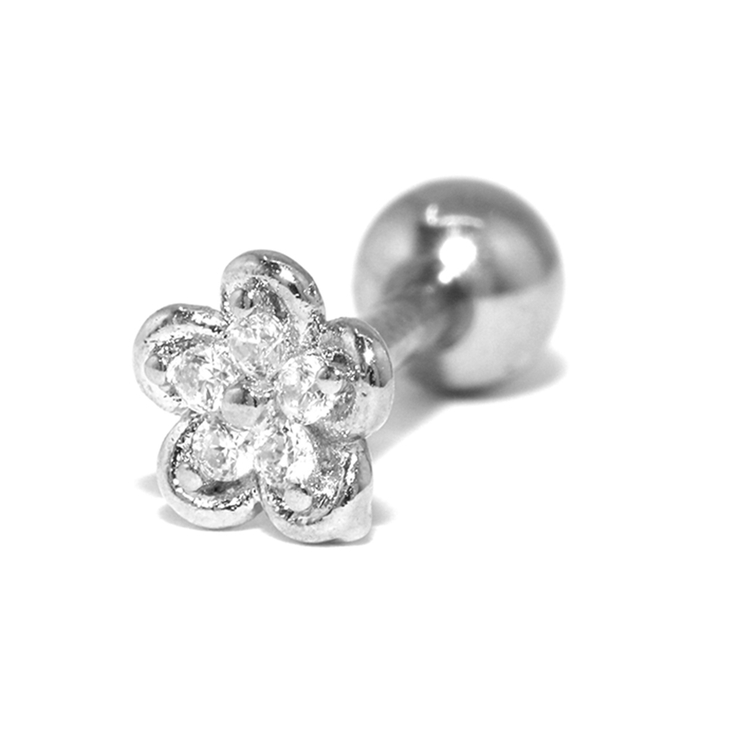 軟骨ピアス 花かわいい フラワージュエルキュービックジルコニア | ボディピアス専門店凛RIN | 詳細画像13 