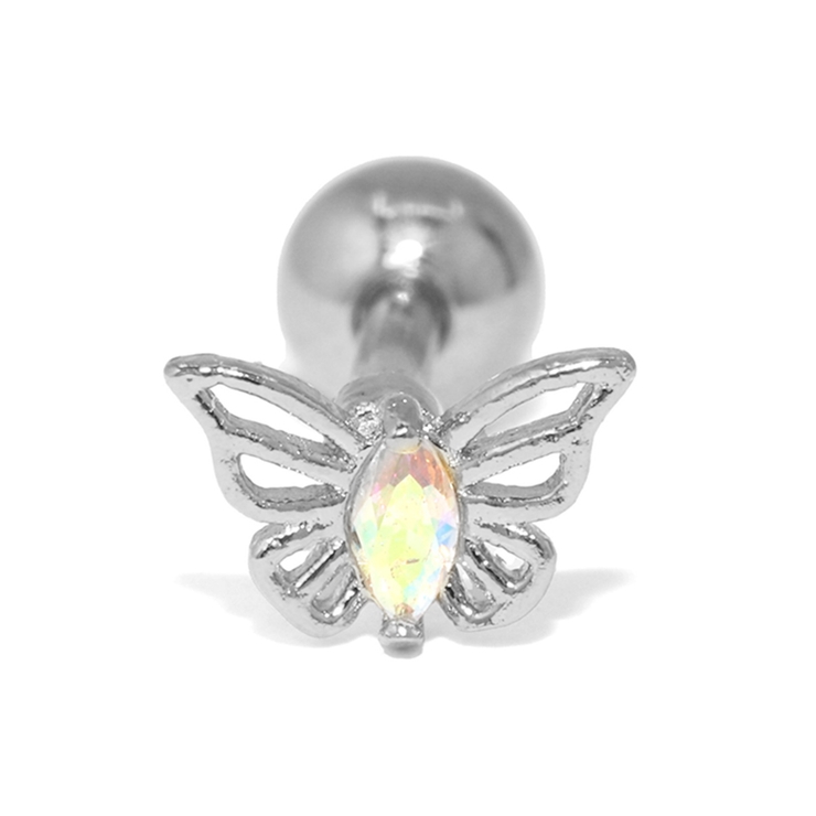 シルバー | 軟骨ピアス ちょうちょ 蝶 | ボディピアス専門店凛RIN