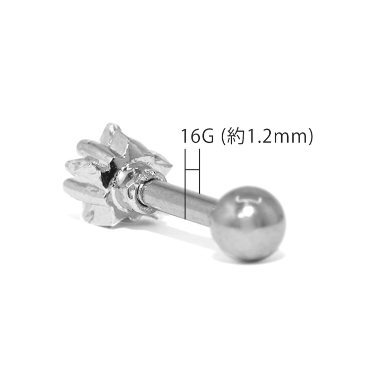 軟骨ピアス ジュエルstar星型 スターキュービックジルコニア[品番