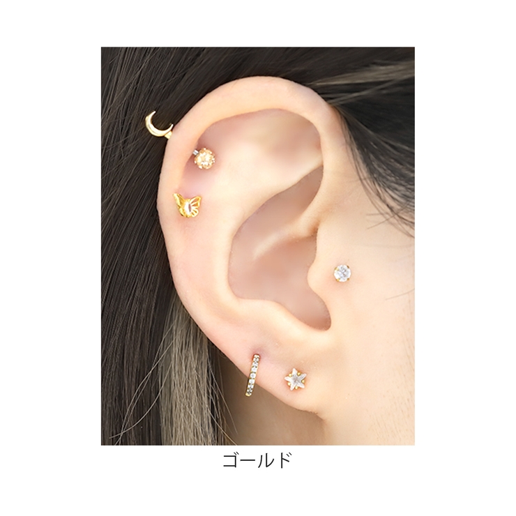 軟骨ピアス ジュエルstar星型 スターキュービックジルコニア