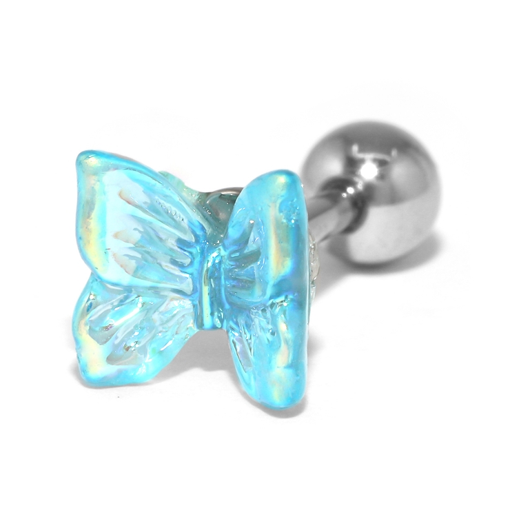 軟骨ピアス クリアキラキラ 蝶々バタフライ透明感アクリル | ボディピアス専門店凛RIN | 詳細画像10 