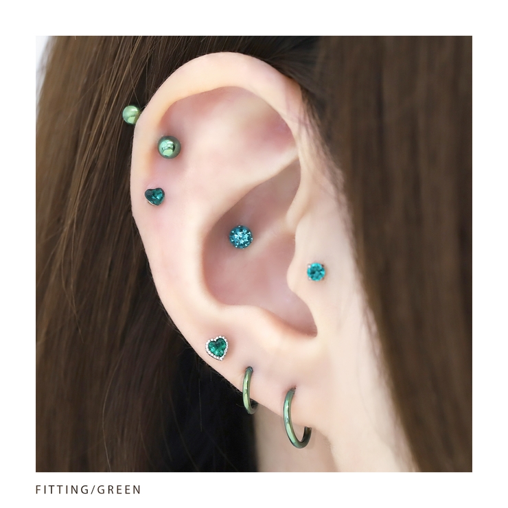 軟骨ピアス ハートかわいい ストレートバーベル | ボディピアス専門店凛RIN | 詳細画像8 