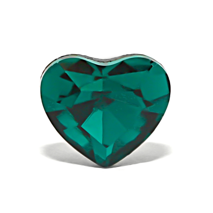 グリーン | 軟骨ピアス ハートかわいい ストレートバーベル | ボディピアス専門店凛RIN