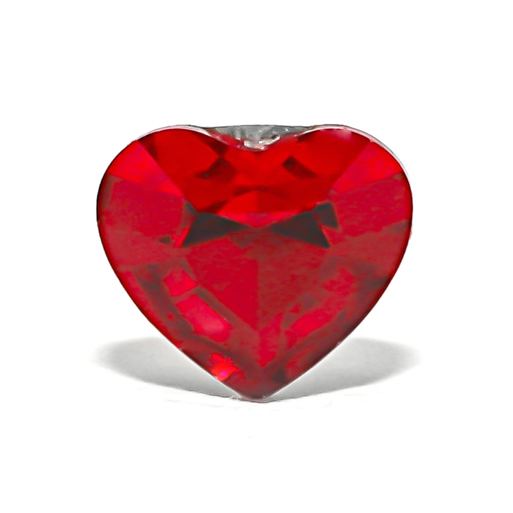 レッド | 軟骨ピアス ハートかわいい ストレートバーベル | ボディピアス専門店凛RIN