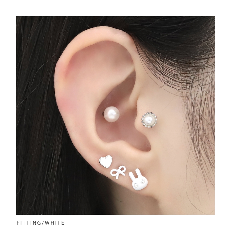 軟骨ピアス リボン小さめかわいい オシャレカラフルストレートバーベル | ボディピアス専門店凛RIN | 詳細画像7 