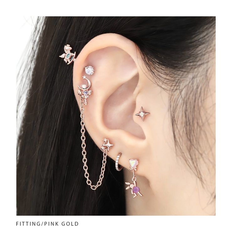 軟骨ピアス 星きらきらスター[品番：RINA0002176]｜ボディピアス