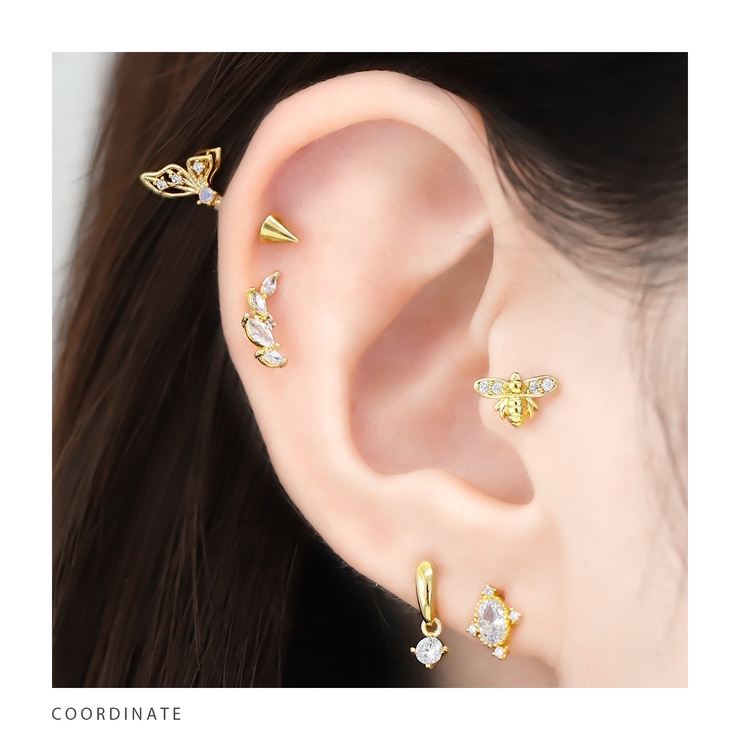 軟骨ピアス ジュエル シンプル | ボディピアス専門店凛RIN | 詳細画像6 