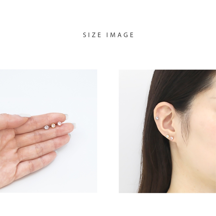 軟骨ピアス クラウンジュエルプリンセスカップキュービックジルコニア王冠 | ボディピアス専門店凛RIN | 詳細画像7 