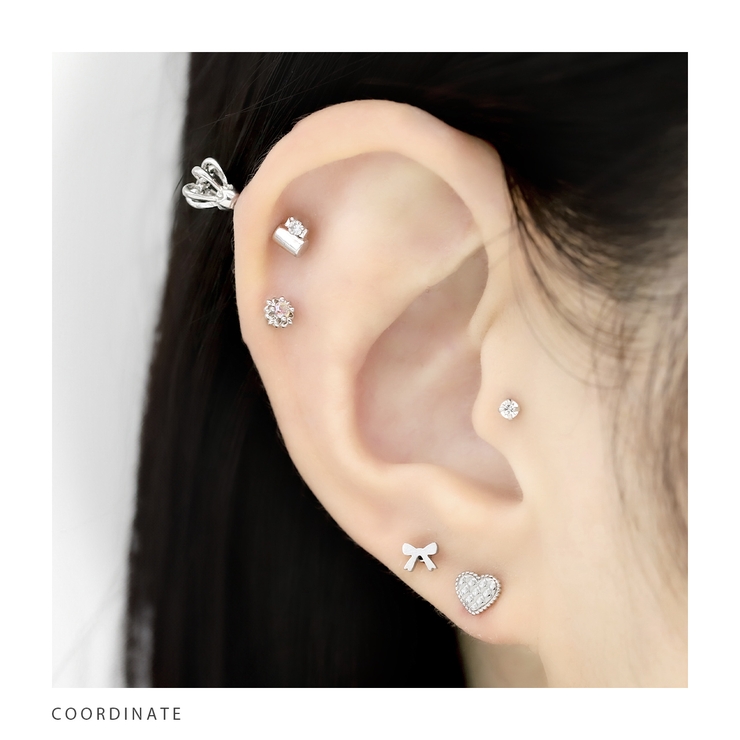 軟骨ピアス プチジュエルフラワーオーロラカラーキュービックジルコニア ボディピア… | ボディピアス専門店凛RIN | 詳細画像6 