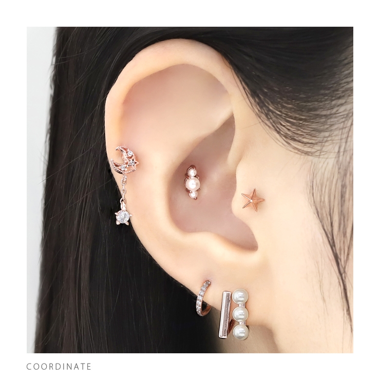 軟骨ピアス スター星スタッズクール甘辛かわいいかっこいい ボディピアス | ボディピアス専門店凛RIN | 詳細画像6 