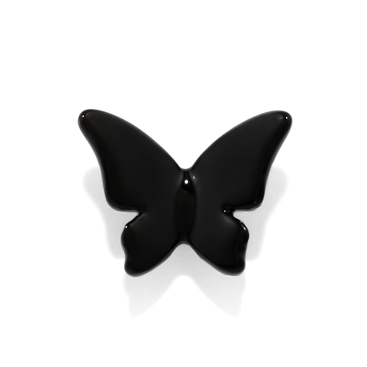 蝶 | 軟骨ピアス 蝶ハート黒バタフライちょうちょブラックかわいい ボディピアス | ボディピアス専門店凛RIN