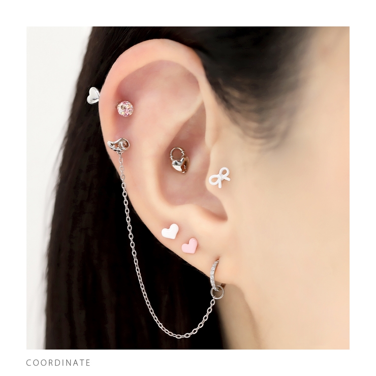 軟骨ピアス ハートミニ小さめカワイイかわいいはーとミニサイズ ボディピアス | ボディピアス専門店凛RIN | 詳細画像5 