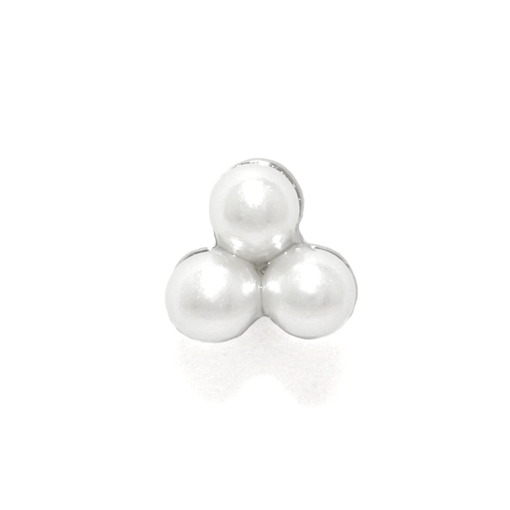 トライアングル | 軟骨ピアス パールミニサイズ小さめ上品シンプル大人カワイイ ボディピアス | ボディピアス専門店凛RIN