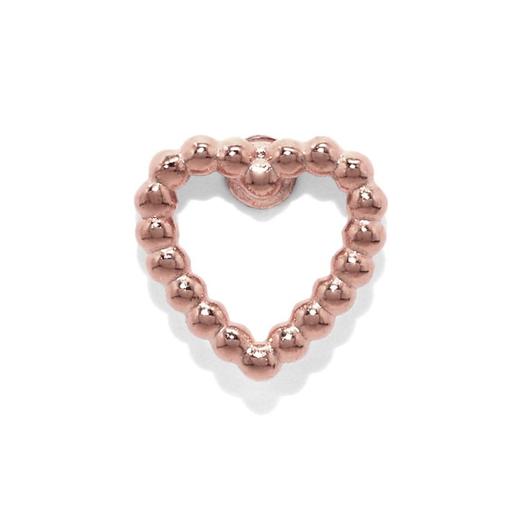 ピンクゴールド | 軟骨ピアス ハートフレームオープンハート可愛い ボディピアス | ボディピアス専門店凛RIN