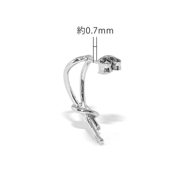 ピアス シンプルノット結び目ひねり 金属アレルギーニッケルフリー18Kコーティン… | ボディピアス専門店凛RIN | 詳細画像13 