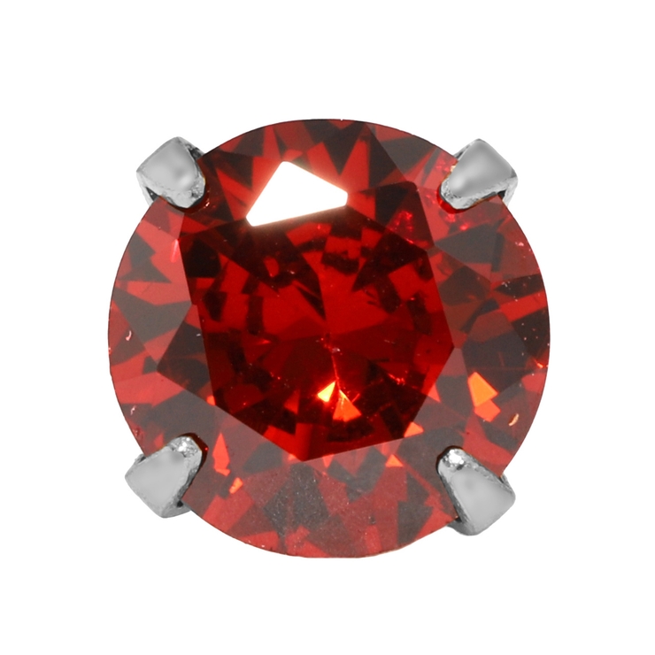 1月(ガーネット) | ファッションピアス 誕生石ジュエル シルバーボールピアス | ボディピアス専門店凛RIN