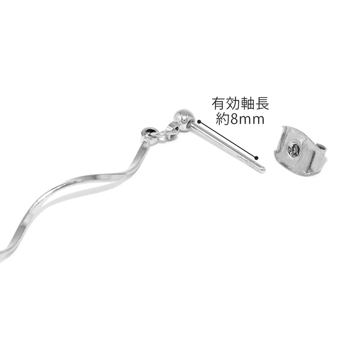 ピアス 1スパイラル 8k[品番：RINA0001708]｜ボディピアス専門店