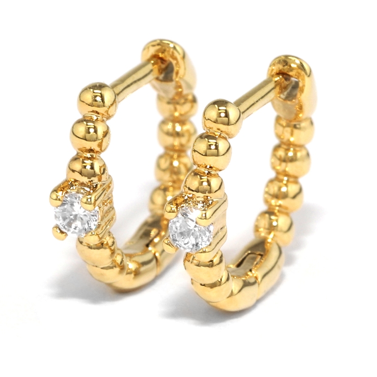 ゴールド | ピアス金属アレルギーレディース フープピアスシンプルシルバーゴールド つけっぱな… | ボディピアス専門店凛RIN