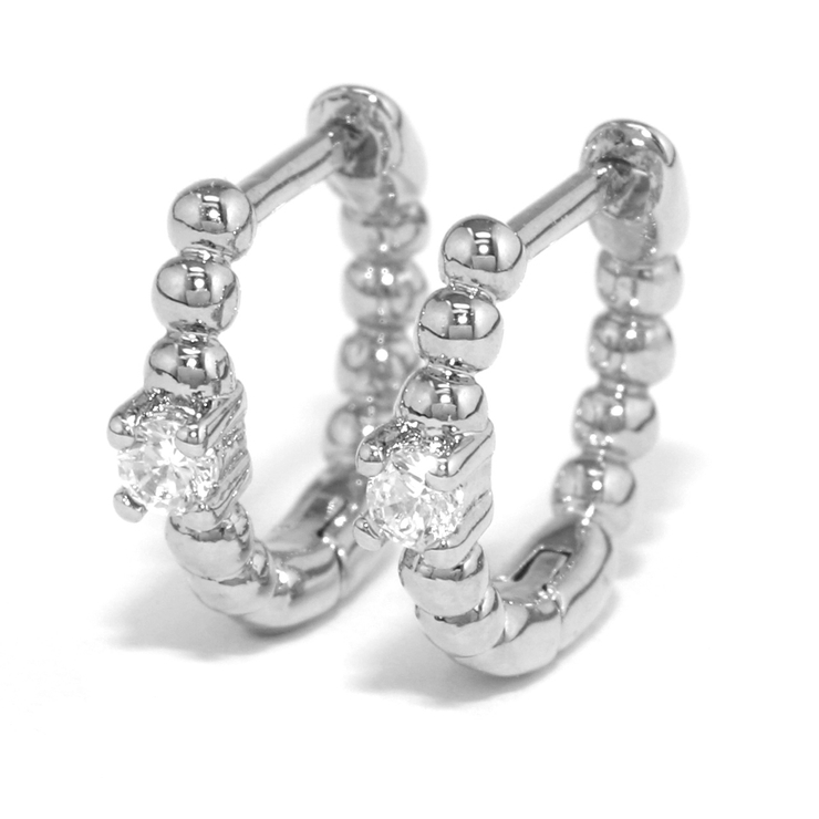 シルバー | ピアス金属アレルギーレディース フープピアスシンプルシルバーゴールド つけっぱな… | ボディピアス専門店凛RIN