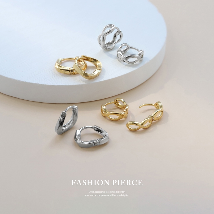 メビウスインフィニティ フープピアスレディース シルバーゴールド2カラースタイリ… | ボディピアス専門店凛RIN | 詳細画像2 