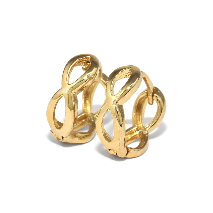 Bタイプ・ゴールド | メビウスインフィニティ フープピアスレディース シルバーゴールド2カラースタイリ… | ボディピアス専門店凛RIN