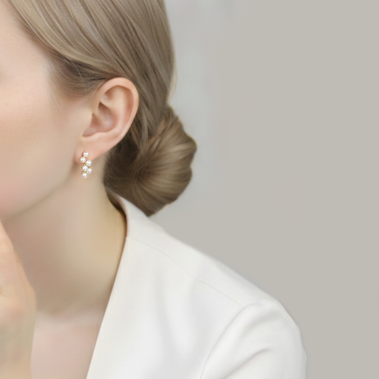 ピアス16Kコーティング パールエレガントチタンポストセレモニースタッド アクセ… | ボディピアス専門店凛RIN | 詳細画像7 